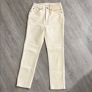 A loves A Cream High-Rise Straight Women’s Jeans
